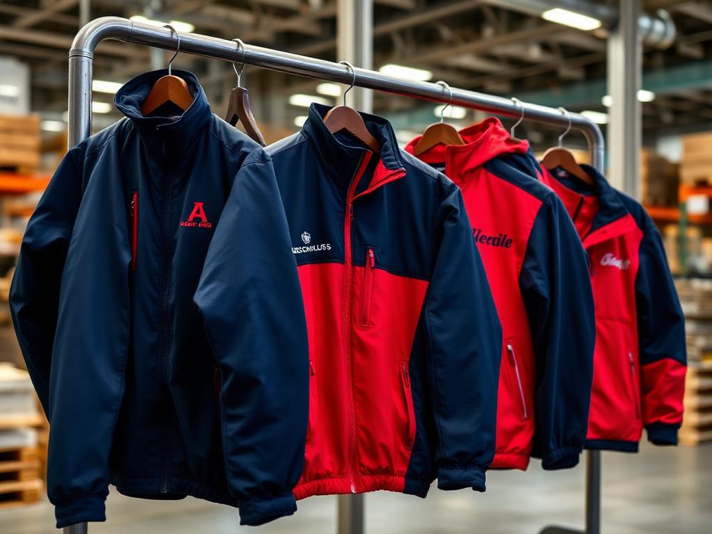 Embroidered branded jackets and outerwear for an Ohio crew
