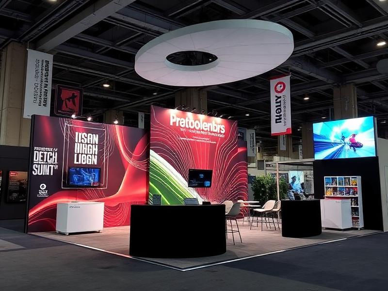 Printed trade show booth materials for an Ohio company