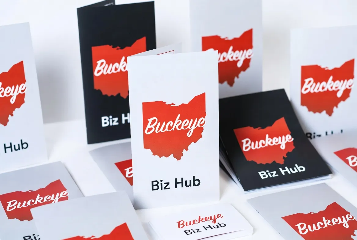 Eco-friendly branded items made from recycled or sustainable materials showing green swag trends
